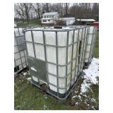 Metal Cage and cracked tank