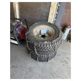 Garden Tractor tires and chains