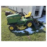 John Deere 265 Mower and Accessories-needs work