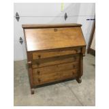 Vintage wood secretary deskNeeds cleaned