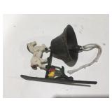 Wall-mounted horse bell