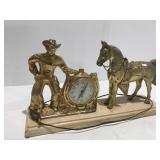 Vintage, united, cowboy and horse clock
