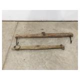 2 vintage wood Single trees