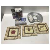 Massager, digital camera cake plate, wall hanging