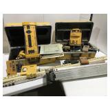 Surveying depth gauge transit tripod sticks and