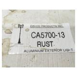 Dinico Products, aluminum exterior Rust 3  lamps