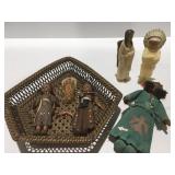 Vintage native American dolls