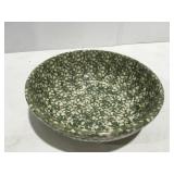 Roseville spongeware bowl