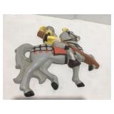 Ceramic knight on a horse