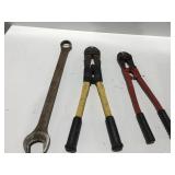 Bolt cutters, crimper, large wrench