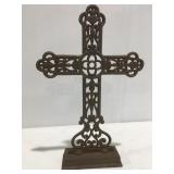 Metal standing cross