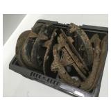 Vintage used horse shoes