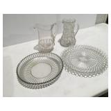Glass, pitchers & platters