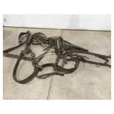 Vintage draft horse harness outfit