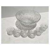 Punch bowl and cups