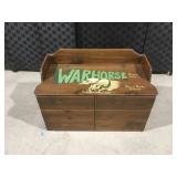 Wood painted chest 32 1/2 ï¿½ wide 22 ï¿½ tall