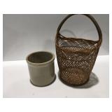 Basket & crock
