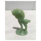 Mosser green jadeite Glass pony
