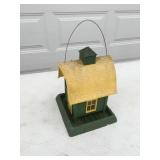 Plastic barn birdfeeder