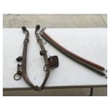 Vintage horse collar hames & stable chains