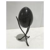 Marble egg on stand