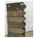 Metal storage bins