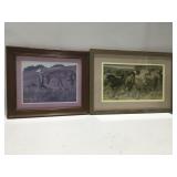 Horse pictures framed