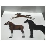 Metal horse decor