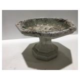 Concrete birdbath, one piece