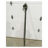 Horsehead hitching Post on metal pole 65ï¿½