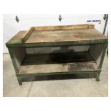 Metal top workbench 66ï¿½ x 30ï¿½ x 36 1/2ï¿½ tall