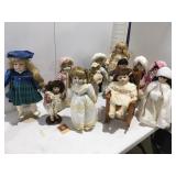 Large lot of dolls