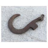 Vintage metal crane hook