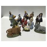 Ceramic nativity scene