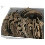 Vintage used horse shoes