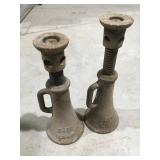 2 vintage screw jacks