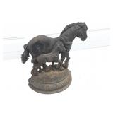 Horse metal door stop
