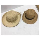 Two ladies straw hats
