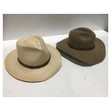 2 Western style hats