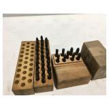 Steel letters and numbers marking stamps