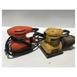Dewalt and Black & Decker orbital sanders