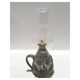 Pottery, art oil lamp