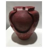Red pot fountain, no pump