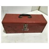 Metal toolbox, empty