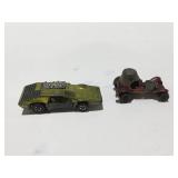 2 vintage, hot wheels redline cars