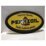 Vintage plastic Pennzoil sign