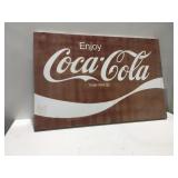 Vintage metal Coca-Cola sign
