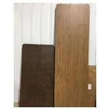 2 Metal frame tables, one, 8 foot one 5 foot
