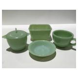 Vintage fire king jadeite items