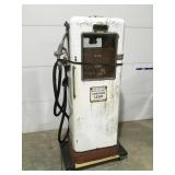 Vintage gas pump Tokheim?Wheel cart not